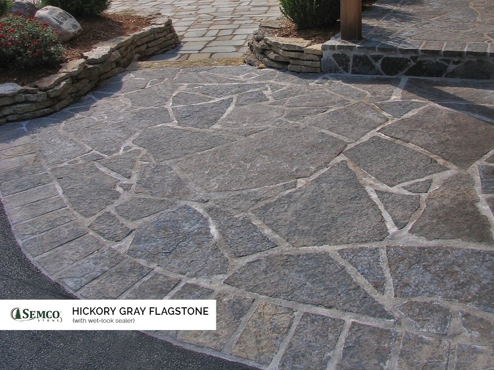 natural stone patio and walkway