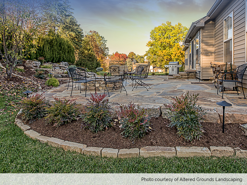 Blue-Brown Sandstone Stand-Up | Flagstone